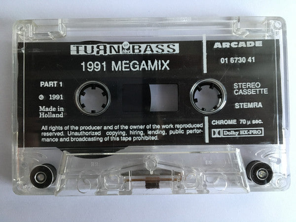 Various : Turn Up The Bass Megamix 1991 (Cass, Mixed)