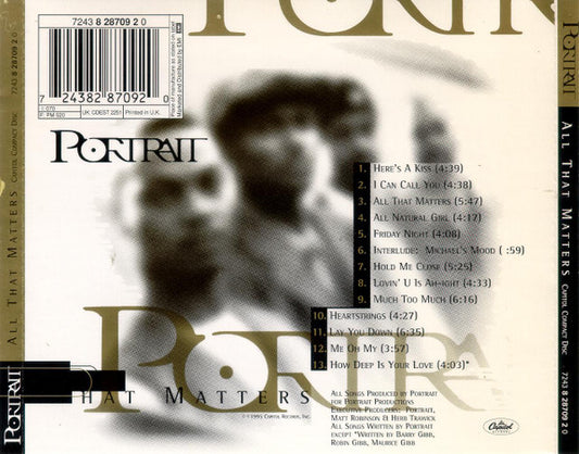 Portrait : All That Matters (CD, Album)