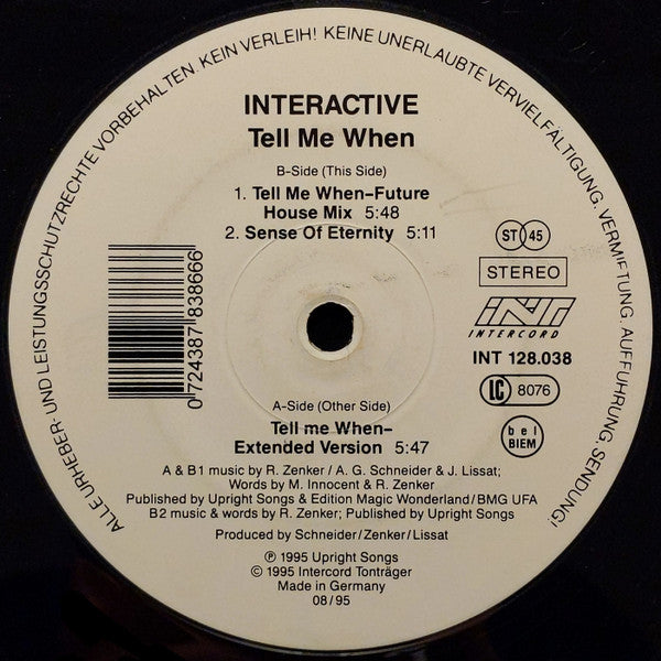 Interactive : Tell Me When (12")