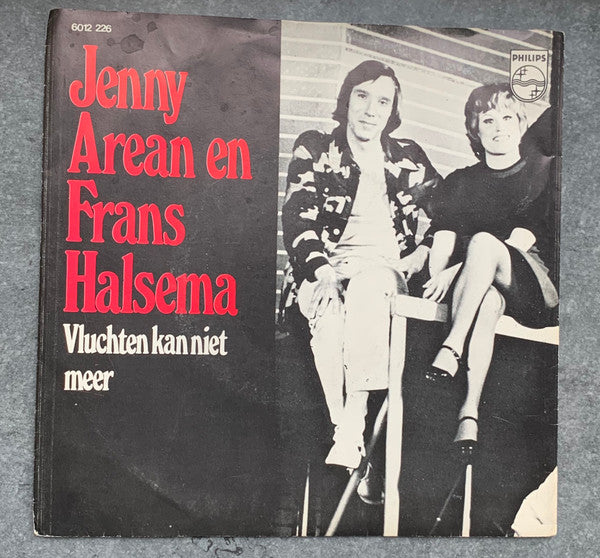 Jenny Arean En Frans Halsema / Conny Stuart : Vluchten Kan Niet Meer / Op Naar Het Hartinfarct (7", Single, RE, Pap)