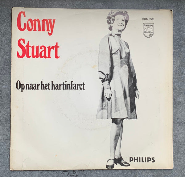Jenny Arean En Frans Halsema / Conny Stuart : Vluchten Kan Niet Meer / Op Naar Het Hartinfarct (7", Single, RE, Pap)