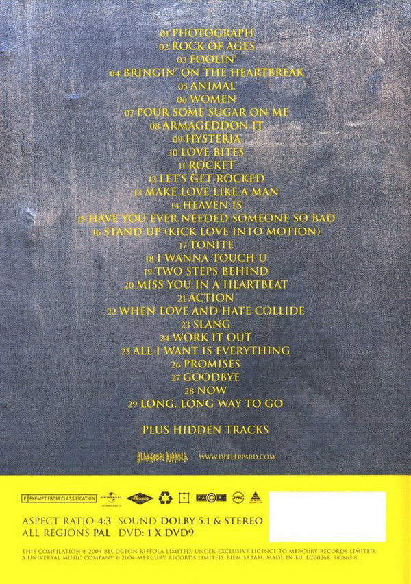 Def Leppard : Best Of The Videos (DVD-V, Comp, Copy Prot., Multichannel, PAL)