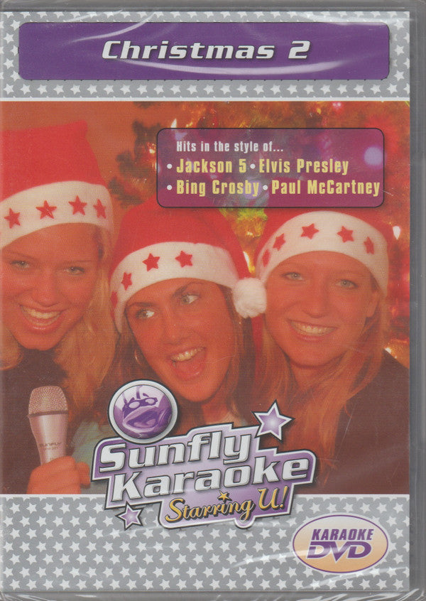 Unknown Artist : Sunfly Karaoke Christmas 2 Hits In The Style Of... Jackson 5, Elvis Presley, Bing Crosby, Paul McCartney (DVD, PAL, Reg)