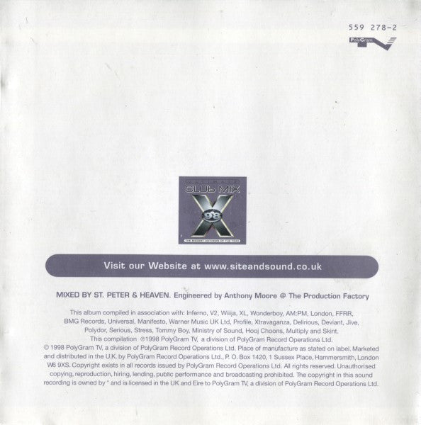 Various : Ultimate Club Mix 98 (2xCD, Mixed)