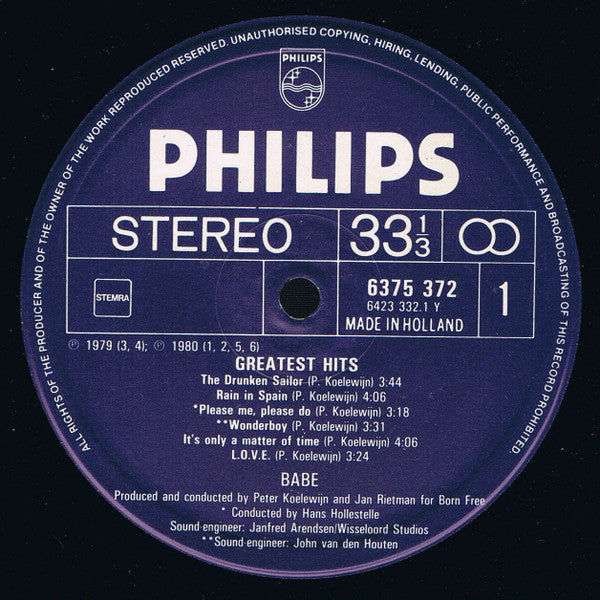 Babe (2) / Luv' : Greatest Hits (2xLP, Comp)