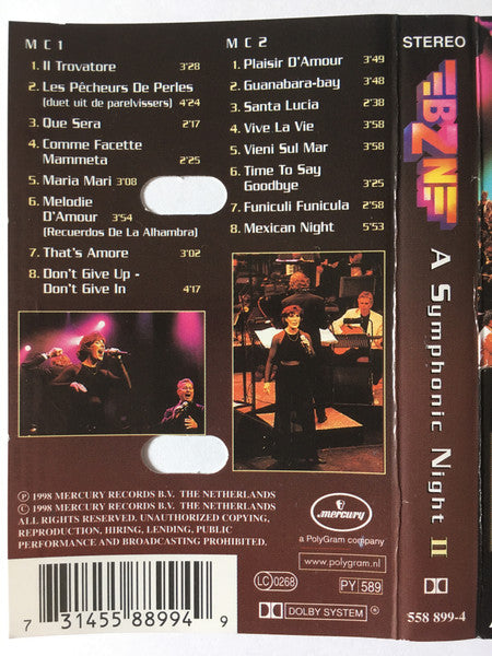 BZN : A Symphonic Night II (Cass, Album, Dol)