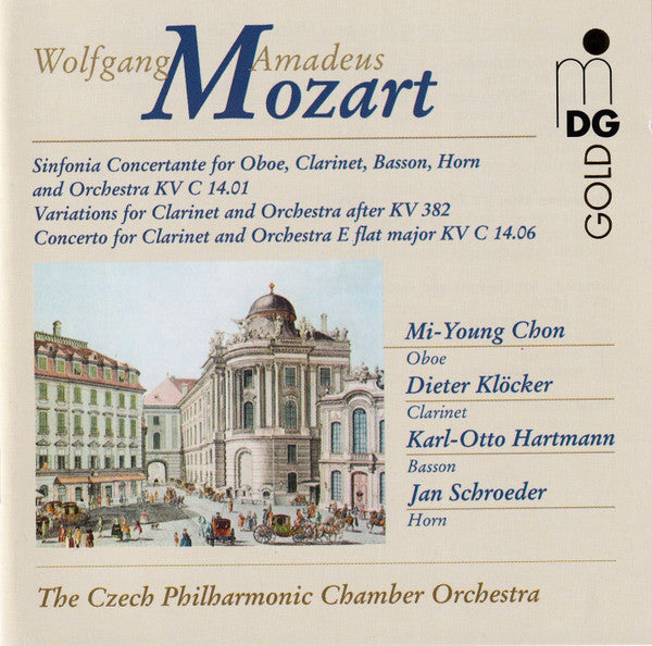 Wolfgang Amadeus Mozart, Mi-Young Chon, Dieter Klöcker, Karl-Otto Hartmann, Jan Schröder, The Czech Philharmonic Chamber Orchestra : Sinfonia Concertante For Oboe, Clarinet, Basson, Horn and Orchestra KV C 14.01 (CD, Album)