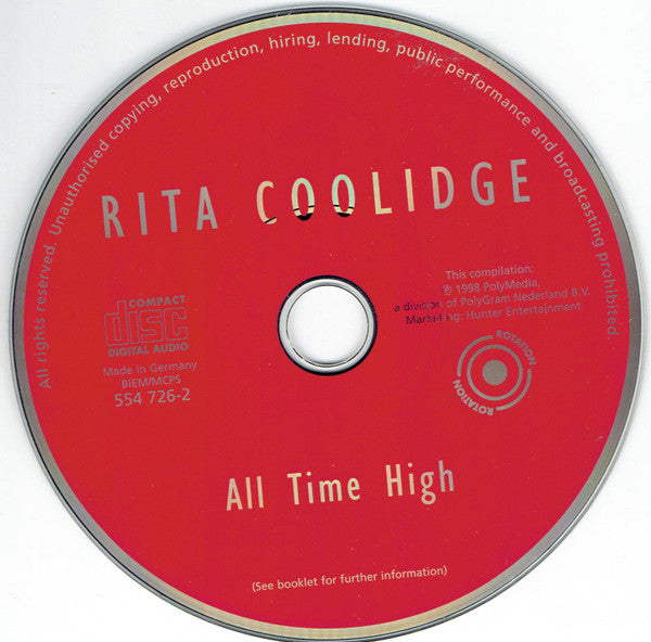 Rita Coolidge : All Time High (CD, Comp)