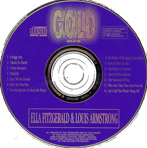 Ella Fitzgerald & Louis Armstrong : Ella Fitzgerald & Louis Armstrong (CD, Comp)