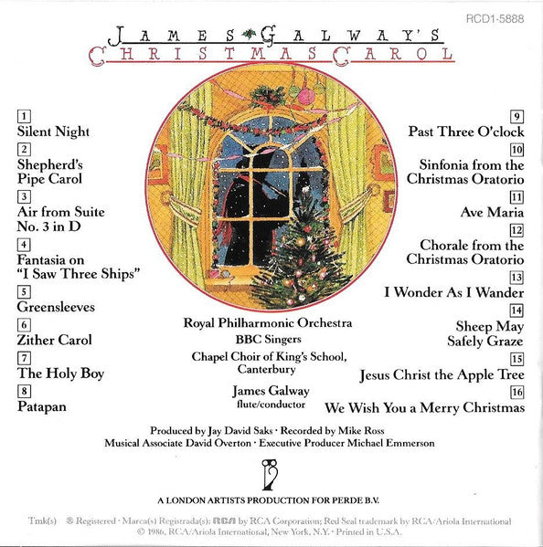 James Galway : Christmas Carol (CD, Album, RE)