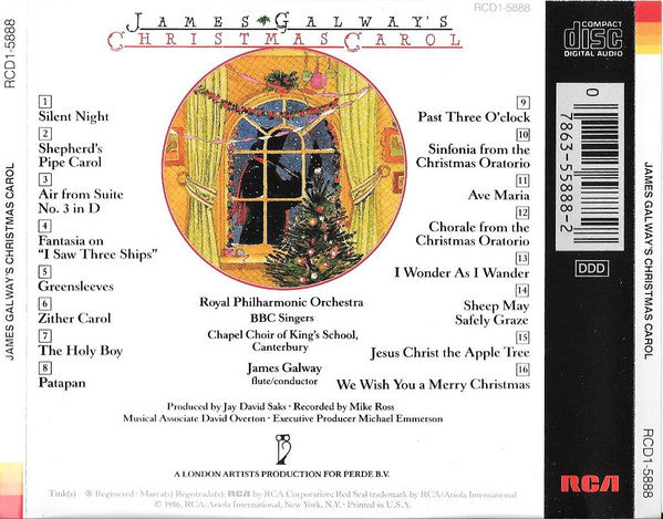 James Galway : Christmas Carol (CD, Album, RE)