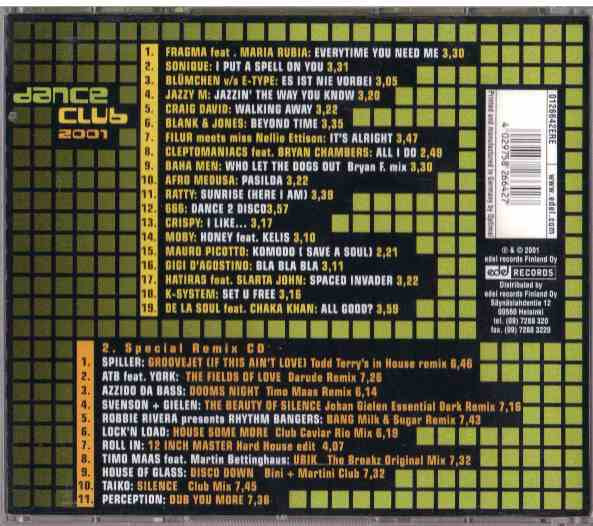 Various : Dance Club 2001 (2xCD, Comp)
