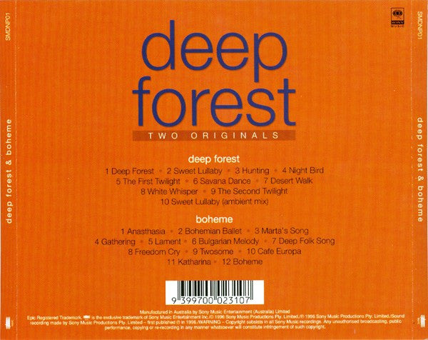 Deep Forest : Deep Forest & Boheme (2xCD, Comp)