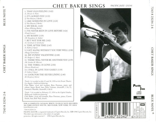 Chet Baker : Chet Baker Sings (CD, RE)