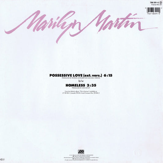 Marilyn Martin : Possessive Love (12")