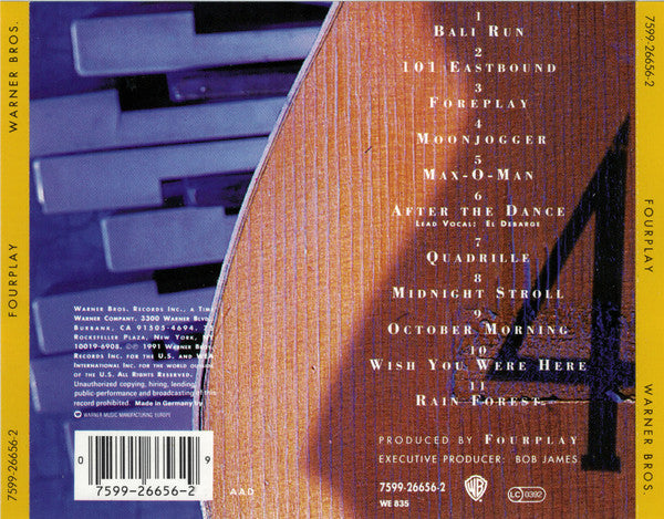 Fourplay (3) : Fourplay (CD, Album, RE)