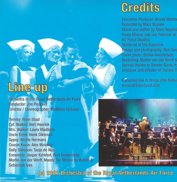 Kapel Van De Koninklijke Luchtmacht : Tommy - The Rock Opera Live (CD, Album)