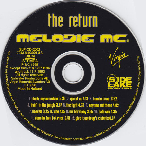 Melodie MC : The Return (CD, Album)