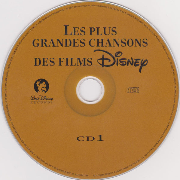 Various : Les Plus Grandes Chansons Des Films Disney (3xCD, Comp)