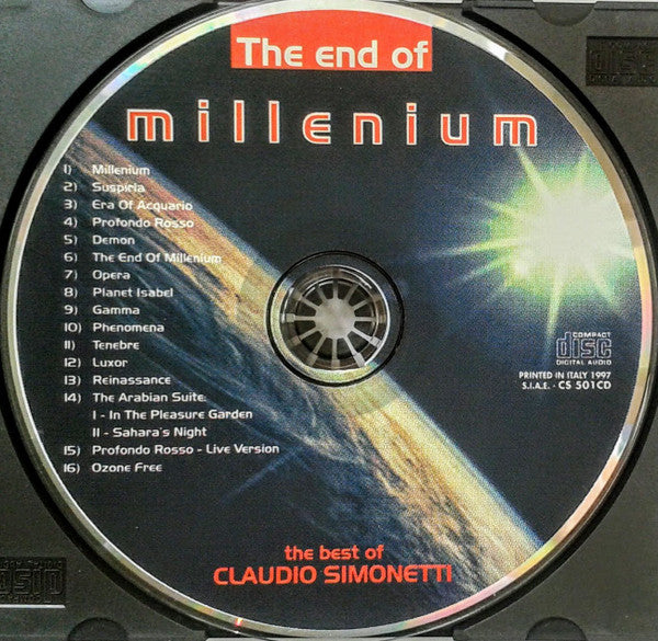 Claudio Simonetti : The End Of Millenium (The Best Of Claudio Simonetti) (CD, Comp)
