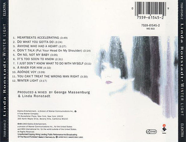 Linda Ronstadt : Winter Light (CD, Album)