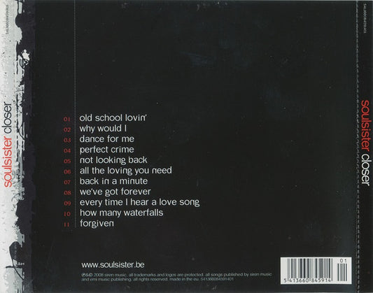 Soulsister : Closer (CD, Album)