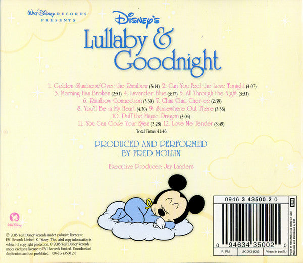 Fred Mollin : Disney's Lullaby & Goodnight (CD, Album)
