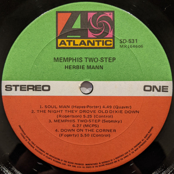 Herbie Mann : Memphis Two-Step (LP, Album)