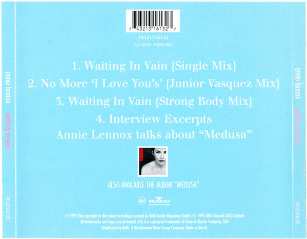 Annie Lennox : Waiting In Vain (CD, Single, Ltd)