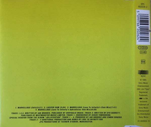 Lightning Seeds : Marvellous (CD, Maxi)