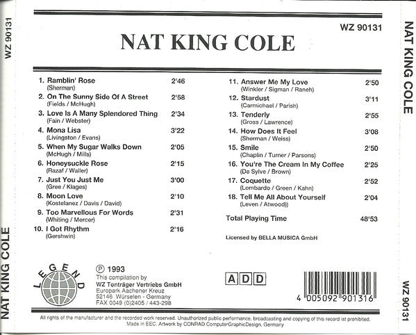 Nat King Cole : Stardust  (CD, Comp)