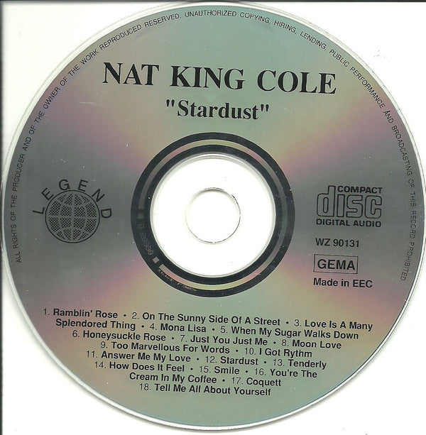 Nat King Cole : Stardust  (CD, Comp)