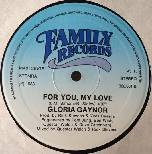 Gloria Gaynor : Stop In The Name Of Love (12", Maxi)