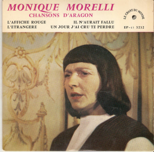 Monique Morelli : Chansons D'Aragon (7", EP)