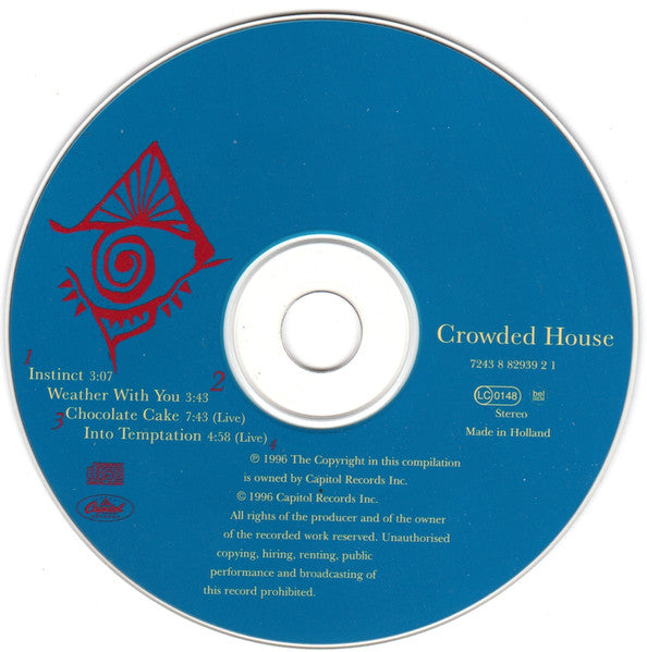 Crowded House : Instinct / Weather With You (CD, Maxi)