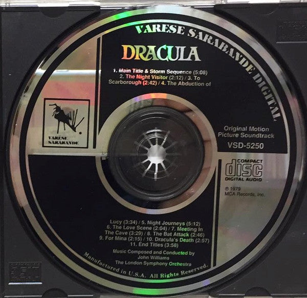 John Williams (4) : Dracula (Original Motion Picture Soundtrack) (CD, Album, RE)