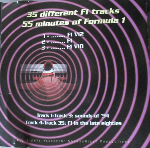 Unknown Artist : Formula 1 Sounds - 17.500 RPM (CD, Album)