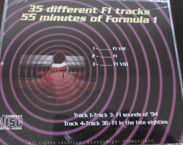 Unknown Artist : Formula 1 Sounds - 17.500 RPM (CD, Album)