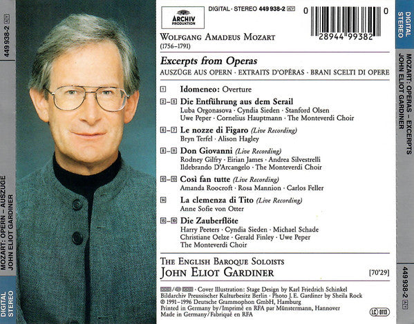 Wolfgang Amadeus Mozart, John Eliot Gardiner : Operas (CD, Comp)