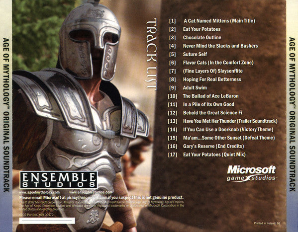 Stephen Rippy And Kevin McMullan : Age Of Mythology (Original Soundtrack) (CD, Album, Zom)