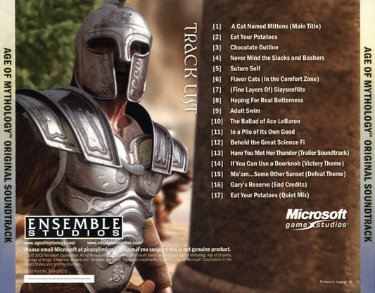 Stephen Rippy And Kevin McMullan : Age Of Mythology (Original Soundtrack) (CD, Album, Zom)