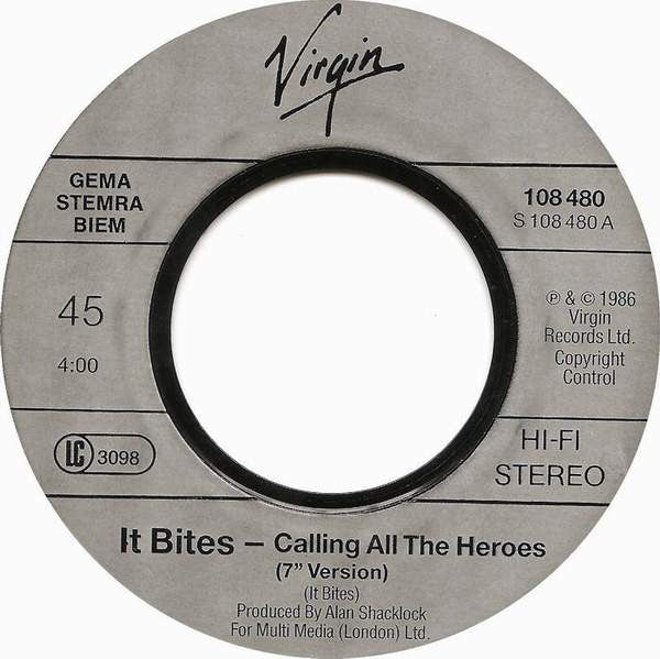 It Bites : Calling All The Heroes (7", Single)