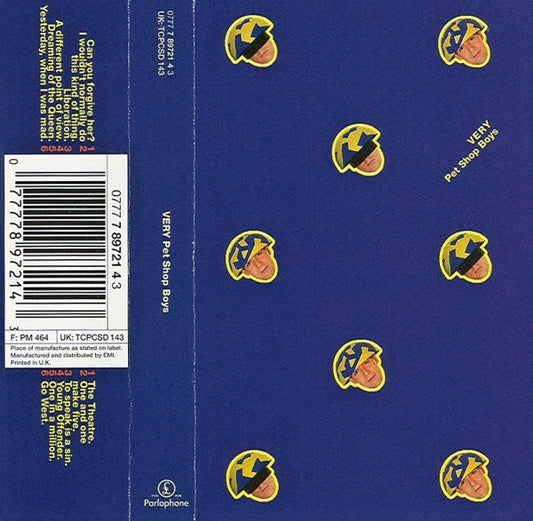 Pet Shop Boys : Very (Cass, Album)