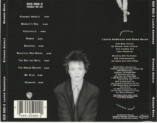 Laurie Anderson : Strange Angels (CD, Album)