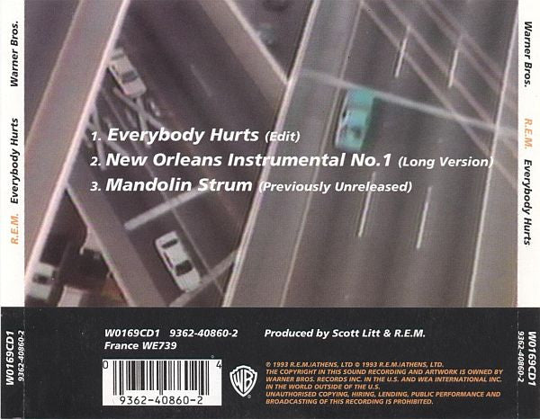 R.E.M. : Everybody Hurts (CD, Single, CD1)