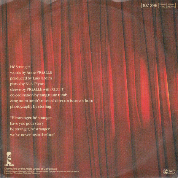 Anne Pigalle : Hé Stranger (7", Single)