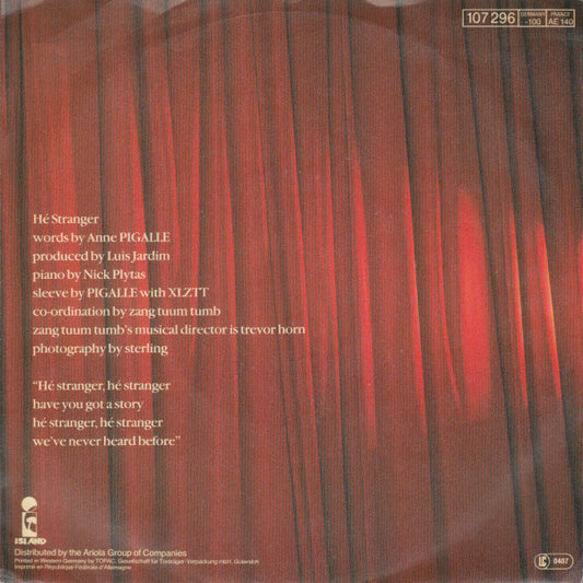 Anne Pigalle : Hé Stranger (7", Single)