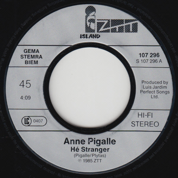 Anne Pigalle : Hé Stranger (7", Single)