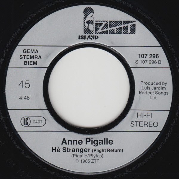 Anne Pigalle : Hé Stranger (7", Single)