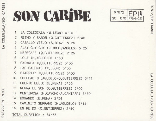 Son Caribe : La Colegiala (CD, Comp)